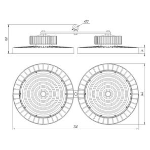 Светильник Econex Ray 400 D90 5000K