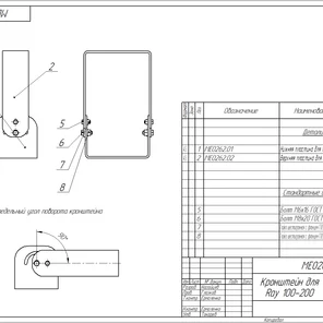 Кронштейн "Лира" для Ray 100-200