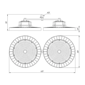 Светильник Econex Ray 300 D60 5000K